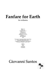 Fanfare For Earth Orchestra sheet music cover